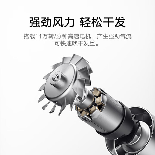 Mijia's blockbuster new product, high-speed hair dryer, Xiaomi official flagship store, hair dryer, negative ion hair dryer, hair care, national subsidy, milk white as a Christmas and New Year gift for girlfriend