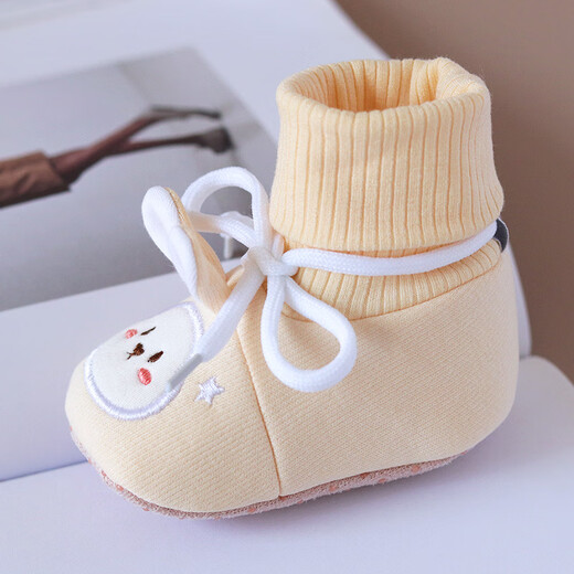 澳颜莱婴儿鞋袜0一6月春婴儿鞋子新生儿步前鞋3不掉软底一体袜子鞋布底5 粉色思兔+蓝色思兔冬款_2双装 11 内长10cm_参考0-5月