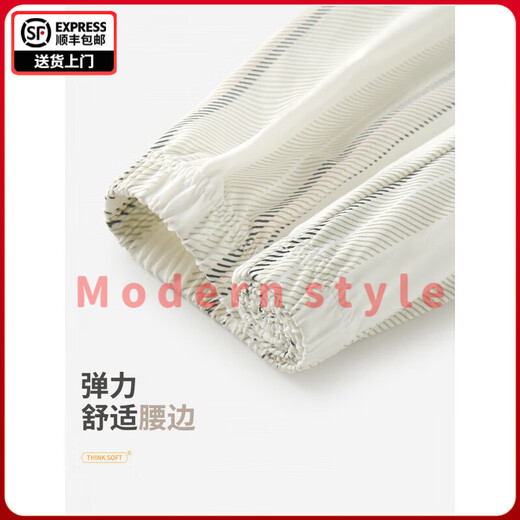 FENTENGG Couple Pajamas Women's 2025 New Spring and Autumn Pure Cotton Home Clothes Cardigan Lapel Long Sleeve Casual Suit Women's Yunxing XL