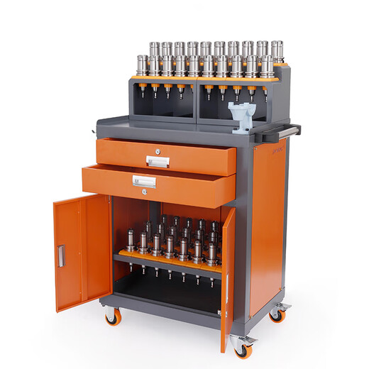 Customized CNC machining center tool handle holder BT30 workbench tool cabinet CNC locking tool holder bench tool tube B7 boss double drawer tool cabinet BT50 does not come with a locking tool holder