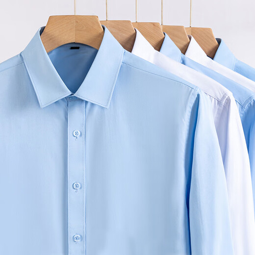 Кхмерская мужская белая рубашка против морщин, рабочая одежда с длинными рукавами, деловой костюм без железа, формальный свадебный костюм, рубашка жениха, белая тонкая саржа с длинными рукавами, стиль 40. Рекомендуется 130 Цзинь Цзинь равен 0,5 кг -150 Цзинь Цзинь равен 0,5 кг