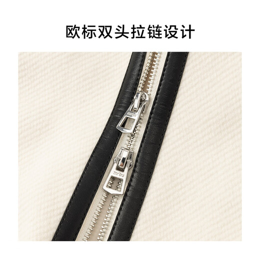 Mr. Bu Micro Profile Fashion Splicing Jacket Men's Wool Jacket 2025 Autumn and Winter New Casual Men's Top PT16770 Piano Black L (175)