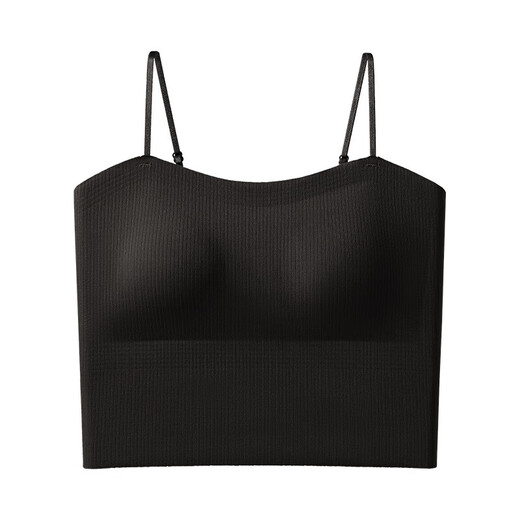 Simple mid-length sling with thread, beautiful back, fixed coaster, breathable and comfortable, breast-retracting, traceless slim-fitting vest, off-white XL 121-140Jin Jin is equal to 0.5kg