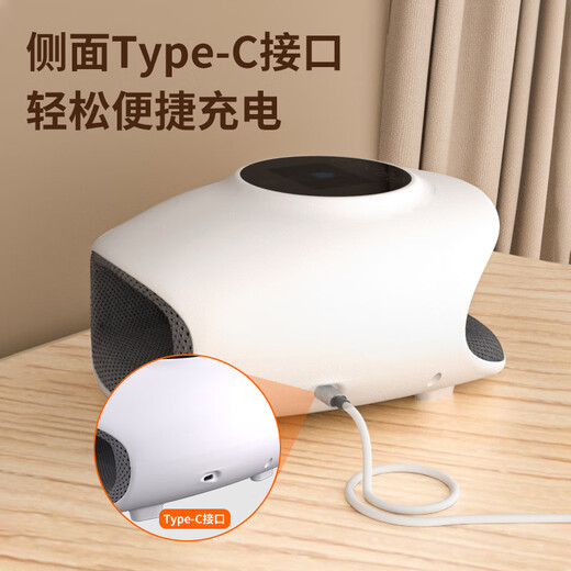 LCD digital display finger and palm massager special wrist joint acupoint hot compress household hand massager Rechargeable model = LCD digital display hand massager Recommended gifts White (full set of packaging in English) = English face patch + English instruction manual + English color