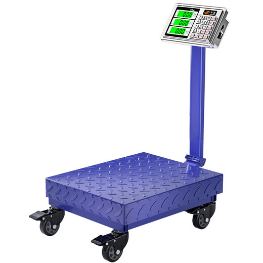 Today's selection (jinxuan) universal wheel weighing floor-standing electronic scale commercial platform scale high-precision stall selling vegetables electronic scale cargo scale pricing large industrial counting express scale 300 kg large table 40*50 + universal wheel