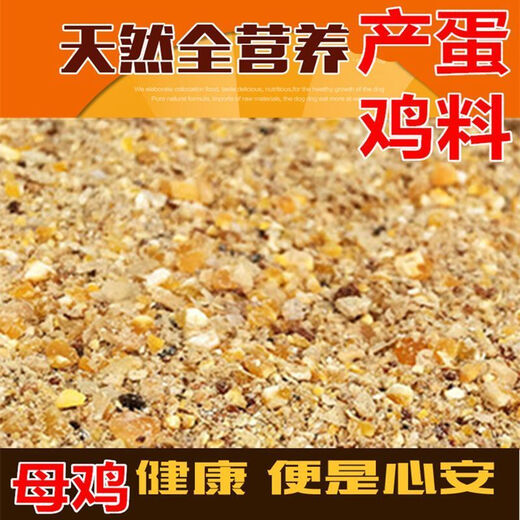 Wholesale chicken feed, laying hen feed, hen full price feed, medium and large chicken laying chicken, duck, goose, corn minced chicken feed, laying hen full price powder, 50 Jin Jin is equal to 0.5 kg