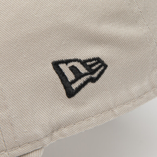 NEW ERA trendy hat MLB small label embroidered baseball cap NY Yankees washed old sun visor hat for men and women beige S OFM