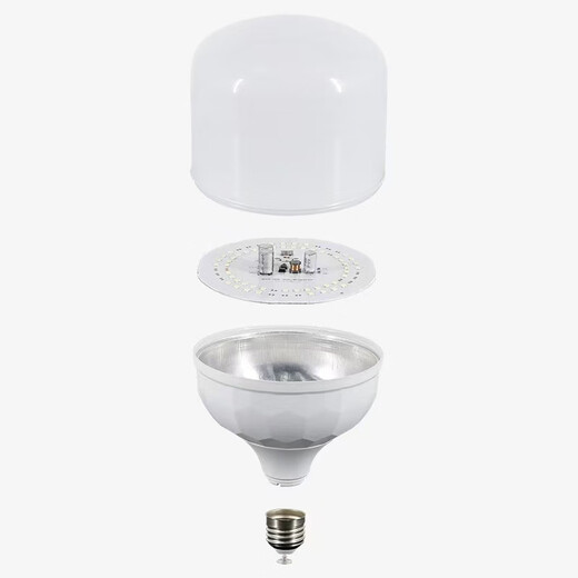 Han Yiwei LED energy-saving light bulb flat head lamp column bulb 30W white light 6500k large screw mouth E27 high power property commercial factory lighting HYW-PY-P002