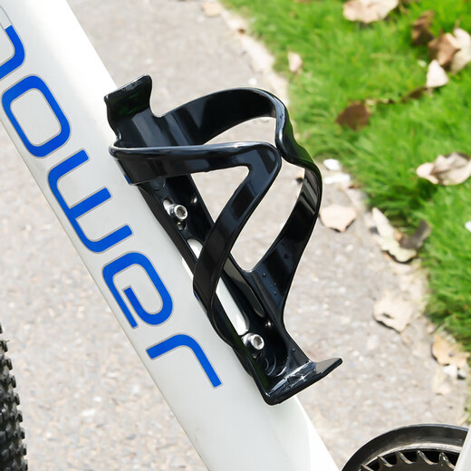 JCZS German brand mountain bike water bottle cage road cycling bicycle water drain bracket water cup holder universal equipment black high elastic (comes with tools + 2 screws)