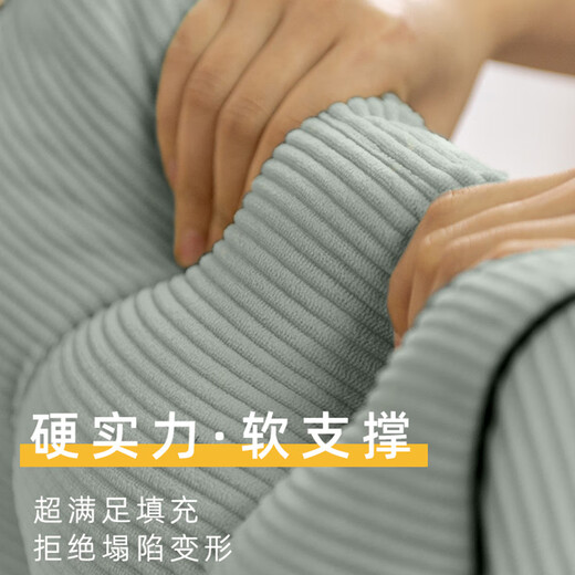 Jingyan pillow, bedside soft bag, backrest cushion, waist protector, multifunctional mobile phone artifact, special lazy cushion for pregnant women, upgraded waist pillow, haze blue 270 half package, removable and washable, including pillow core, extra large size (95*70*55cm) for heights above 165cm