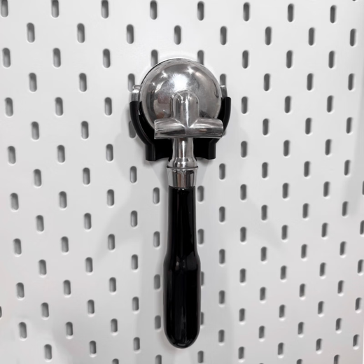 Coffee machine handle bracket universal 58mm square hole hole plate accessories Bai Cui 2025 new style black