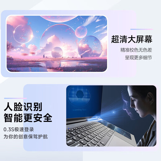 Suxi Core i7pro + 16e génération Intel 2025 ordinateur portable double écran lié deux-en-un tactile livre fin et léger AI Office Stock Trading Student Design ordinateur portable de jeu 16e génération Intel double écran 15,6 + 7 pouces + reconnaissance faciale 32G stockage haute vitesse + 2T ultra-rapide grand SSD + configuration supérieure ultime