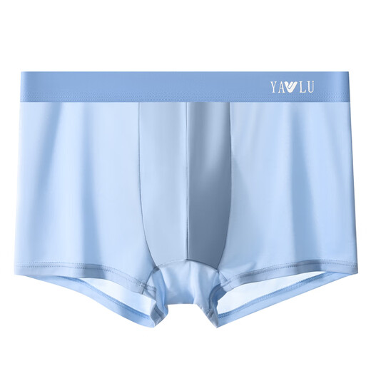 Yalu sous-vêtements pour hommes de la soie de glace pour hommes shorts de boxer de glace à glace respirant et sportif shorts boxer d'été garçons 9922-6 gris clair + bleu clair + vert clair + bleu royal 4 bandes l 80-100jin [Jin est égal à 0,5 kg]