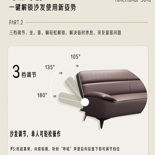 Carsonzhe cat-scratch leather sofa bed all-in-one dual-purpose sofa living room 2025 new rental house sofa office small sofa Munich upgraded five-proof cat-scratch leather three-person 1.8M including 2 pillows