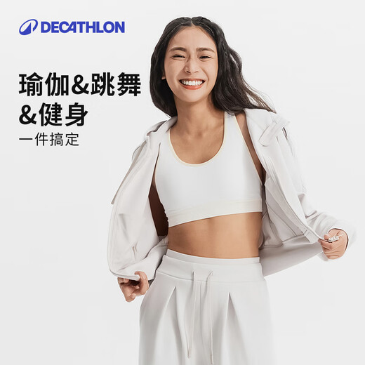 Decathlon Sports Bra Women's Medium Intensity Yoga External Wear Breathable Y Back Bra-5513014