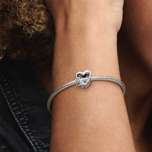 PANDORA Beloved Mother Eternal Symbol Heart-Shaped 925 Silver DIY Beads Teacher's Day Gift 798825C00 Silver