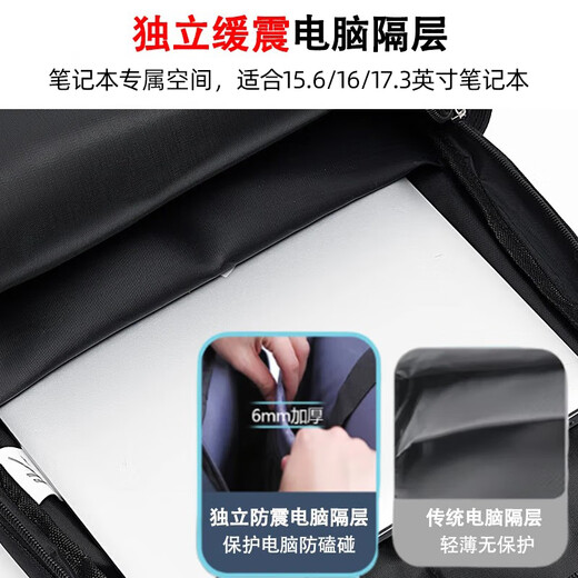 Pull back backpack men's large capacity junior high school student high school bag 2025 new business commuting business trip computer travel backpack