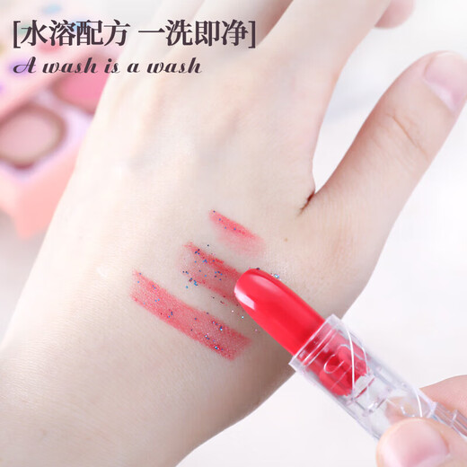 AoZhiJia (AoZhiJia) Children's Cosmetics Toys Girl Princess Playing House Makeup Makeup Lipstick Beauty Box Children's Day Gift [Handbox] Light Luxury Beauty Handbag