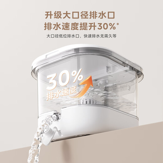 Midea foot bath tub electric foot bath heated fully automatic massage 2025 practical foot basin intelligent constant temperature knee therapy for home use ultraviolet sterilization + hot spring surfing + disassembly massage plate + leakage protection switch birthday gift for parents, mother-in-law, father and mother, elderly elderly, practical high-end health care