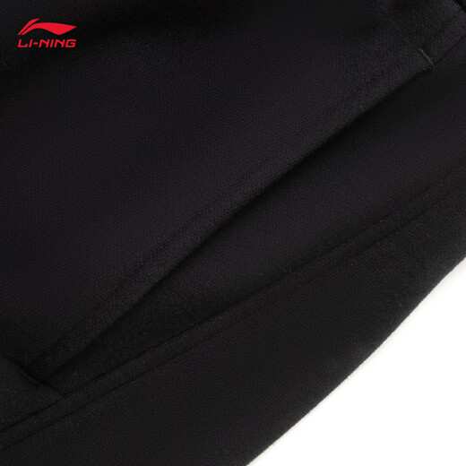Li Ning Velvet Warm Sports Pants Men's 2025 Autumn and Winter New Loose Casual Straight Sweatpants AKLVA09