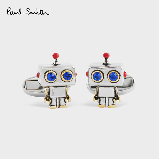 Paul Smith Men's Robotic Cuffe Links Silver 2025 Automne et Hiver Series Silver