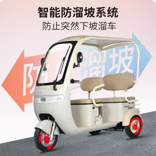 Flying Pigeon Electric Tricycle Electric Vehicle Small Household Pick-up and Drop-off for Children and Elderly Transportation Leisure All-in-One Tricycle with Covered Chaowei/Tianneng 600W Endurance Version + 23AH Long Distance Running King + About 140 Miles