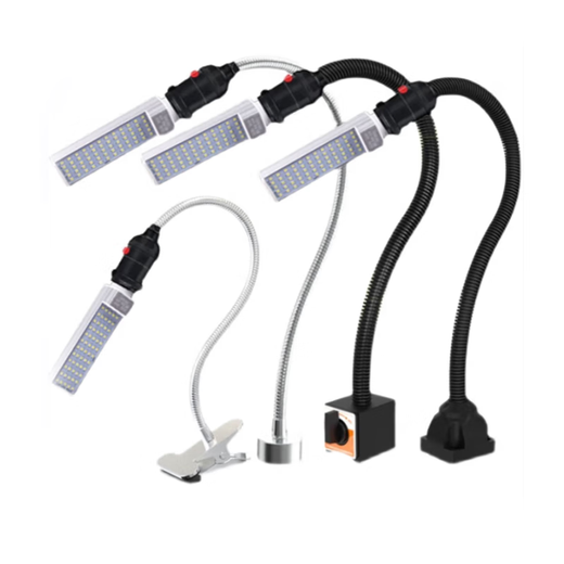 JasperOasis led machine tool work light (220V magnetic type) 500mm hose, 30w power, with switch
