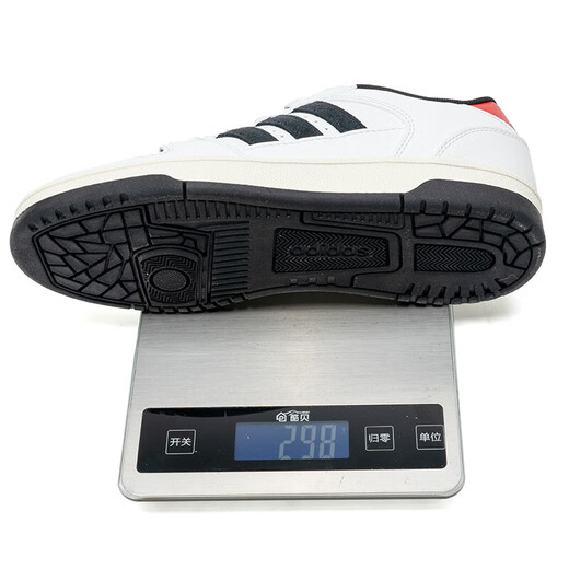 阿迪达斯 （adidas）男鞋子 25夏季新款运动鞋轻便透气耐磨休闲鞋经典小白鞋低帮板鞋 1283/白/红/黑/热销推荐 41