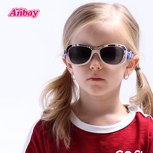 Anbay (gafas anbay) Anbay Anbay Gafas de sol polarizadas para niños Gafas de sol infantiles Gafas de sol de niñas Sun Gabres AP14107C1-Mirror Ancho de 118 mm Gafas de sol infantiles