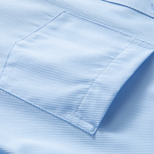 Woodpecker (TUCANO) Chemise d'été à Manches Courtes pour Hommes Business Casual Couleur Unie Polyvalent Confortable Top Homme Bleu Clair 2XL