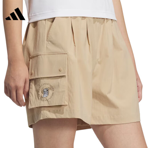 阿迪达斯（adidas）裤子女裤 2025夏季新款运动裤健身训练跑步锻炼舒适透气梭织短裤 JL9274 S