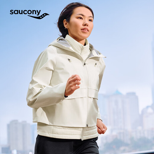 Saucony Saucony Oficial Outdoor's Outdoor Running Oficial Oficial de tres en uno Chaqueta cálida y cómoda White M M M