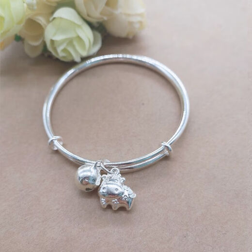 Chili Zodiac Miao Silver Bracelet Children's Silver Bracelet Student Birthday Gift Female Zodiac Year Bracelet 2025 Rat