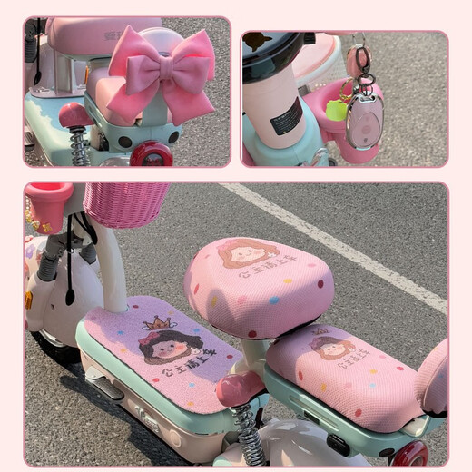 Zailu Emma Yuanshi play decorative car front modification rearview mirror girls cute pink Emma battery car children's seat play special