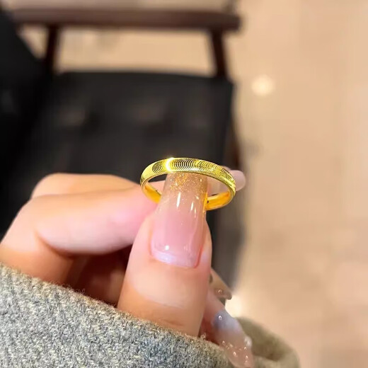 GAUSS CARLER old phoenix gold-plated silver ring ring fashionable 5G glossy cat eye ring women's 24K ring 0.01g same style cat eye No. 6 (US size)