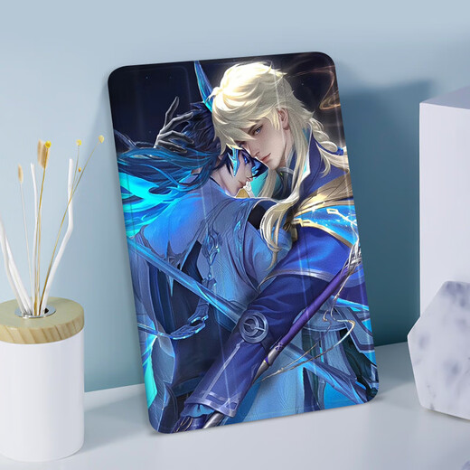 Los periféricos del juego de King of Glory de Shangtian son adecuados para iPad 10th Generation 10.9 Dasi Minglan Flat Protective Case Air5 Caso protector de 10.2 pulgadas Mini6 Patrón de seda PRO11 pulgadas N12806 Dasi Minghe Modelo de libro + Air de película templada Aire 2024 (13 pulgadas (13 pulgadas Versión