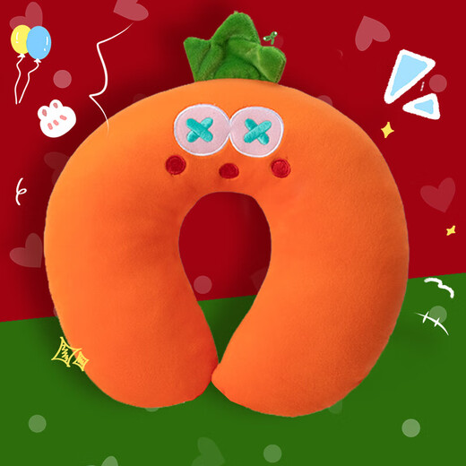 JD Logistics Strawberry Bear U-shaped Neck Pillow Disney Same Style Pillow Hug Huglong U-shaped Neck Pillow Neck Protective Pillow Classic Black Cool Cat