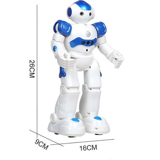 Screaming duck cross-border children's early childhood education intelligent remote control gesture sensing robot intelligence science and education electric gift machine Al red [English model]