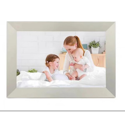 Smart high-definition digital cloud photo frame 10-inch home touch screen WIFI remote upload electronic photo album player 10-inch white 32G memory