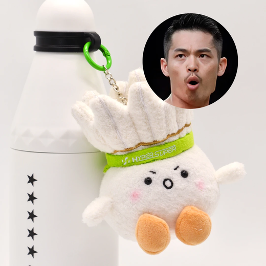 HYPERSUPER Lin Dan's signature limited edition badminton sports kettle large capacity hot and cold sports direct drinking water cup + badminton baby black 1 piece 700ml with badminton baby