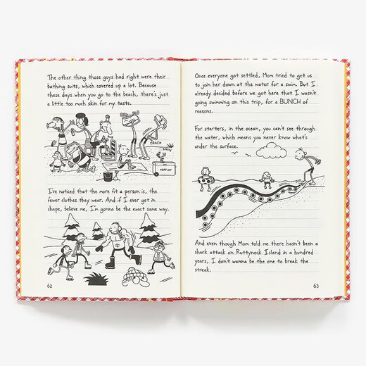 英文原版 小屁孩日记18册盒装赠音频 Diary of a Wimpy Kid 幽默漫画桥梁章节书哭包日记 7至12岁小学生课外读物 蓝思值910-1060L  小学教辅