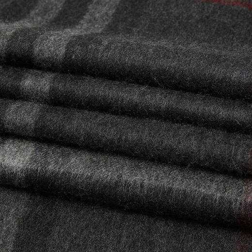 BURBERRY classic plaid cashmere scarf for men and women, Burberry autumn and winter scarf with tassel trim, charcoal gray 80155381 size: length 168*width 30cm