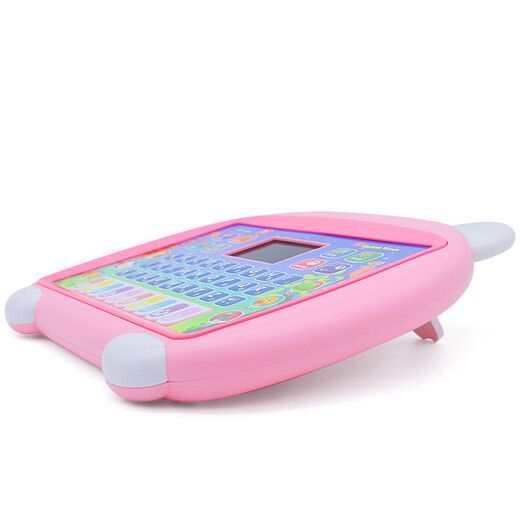 Nouveau produit machine d'apprentissage sur tablette, nouvel éclairage d'écran LED anglais, machine de lecture d'histoires multifonctionnelle pour l'éducation précoce, lot de jouets pour enfants, machine d'apprentissage sur tablette à écran LED rose de dessin animé