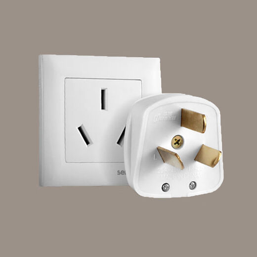 Three-phase electrical socket 20A four-wire 25A plug 32A socket one for two 16+10a ordinary plug strip converter wiring board 20A to 20A+16A (5cm)