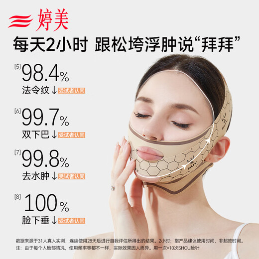 Tingmei Face Slimming Bandage Face Sculpting Anti-Gravity Double Chin Slimming Full Face Lifting Nasal Lines Anti-Sagging Small Face Slimming and Firming