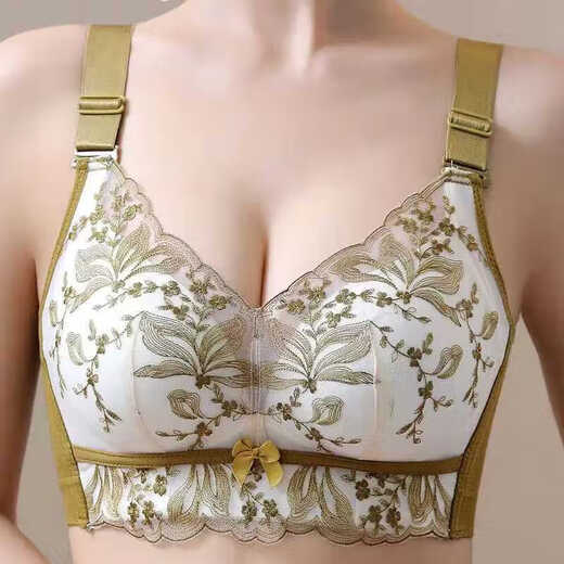 Underwear for women with small breasts, push-up, adjustable, thickened upper support, anti-sagging, side breasts reduction bra, sexy no wire rims 9929 red 80A 36_