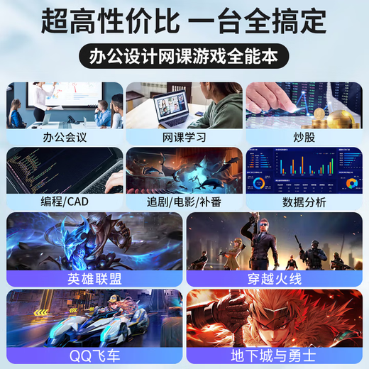 绝伦【2025款16代英特尔+AMD锐龙】大屏笔记本电脑高性能轻薄便携笔记本独显游戏本学生Ai办公设计网课 英特尔16代Ultra智能Ai+指纹背光-银色 16G运行+256G高速固态硬盘