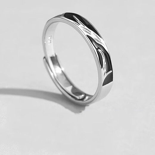 MZMZ Blue Eucalyptus and Bird Platinum Couple Ring PT950 Platinum Pairing Rings Wedding Valentine's Day Birthday Gift for Girlfriend and Wife Light Luxury Style - Live Pairing Rings Local Warehouse/Next Day Delivery