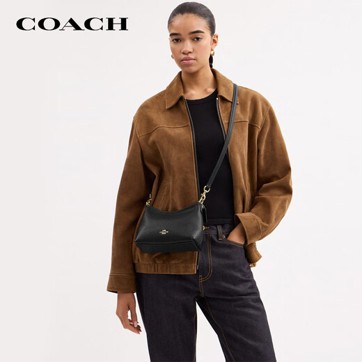 COACH brand direct supply LAUREL women's small letter logo cow leather crossbody shoulder bag New Year gift