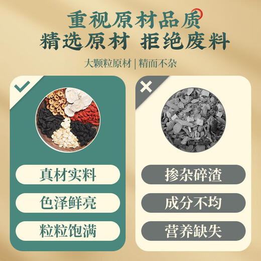 Nantong Sihai nanjing tongrentang ginseng cinco tesoros tesoros ocho tesoros té nutritivos nutritivos wolfberry y polygonatum de riñón en sangre Manténgase despierto tardío de té de salud